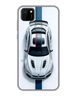 Чехол для Huawei Y5p с картинкой «Вид сверху — BMW M»
