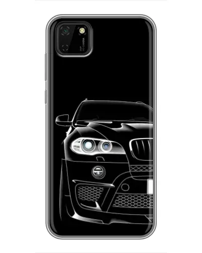 Чехол для Huawei Y5p с картинкой «Темный силуэт BMW»