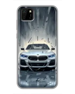 Чехол для Huawei Y5p с картинкой «BMW в свете фар»