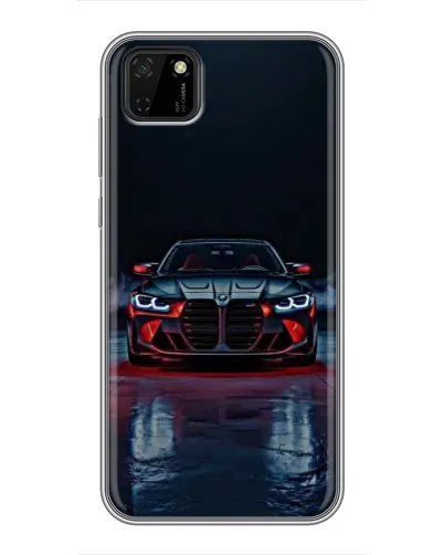 Чехол для Huawei Y5p с картинкой «BMW на мокрой дороге»