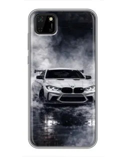 Чехол для Huawei Y5p с картинкой «BMW сквозь туман»