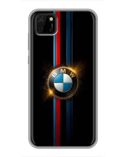 Чехол для Huawei Y5p с картинкой «BMW M-Power неон»