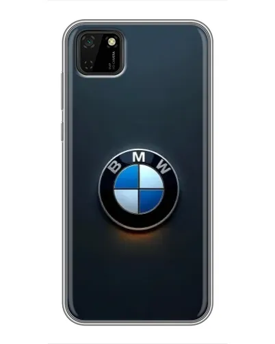 Чехол для Huawei Y5p с картинкой «Логотип BMW — минимализм»