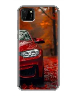 Чехол для Huawei Y5p с картинкой «Осенняя BMW M4»