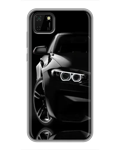Чехол для Huawei Y5p с картинкой «Черная BMW — профиль» Чехол для Huawei Y5p с картинкой «Черная BMW — профиль»