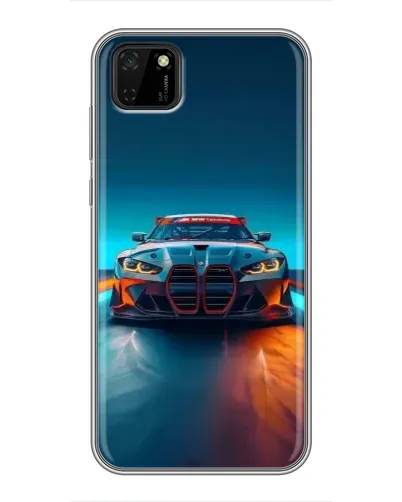 Чехол для Huawei Y5p с картинкой «BMW — огни неона» Чехол для Huawei Y5p с картинкой «BMW — огни неона»
