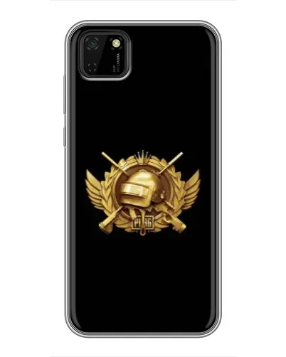 Чехол для Huawei Y5p с картинкой «PUBG — оранжевый градиент»