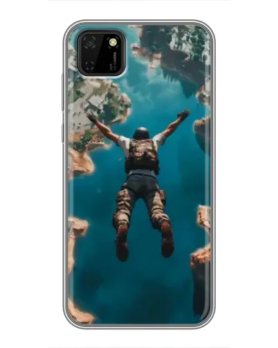 Чехол для Huawei Y5p с картинкой «PUBG — свободное падение»