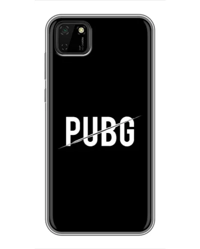 Чехол для Huawei Y5p с картинкой «PUBG — белый логотип»