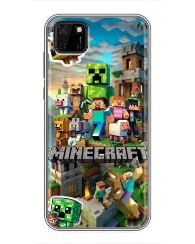 Чехол для Huawei Y5p с картинкой «Замок Minecraft»