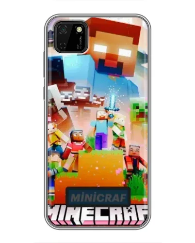 Чехол для Huawei Y5p с картинкой «Minecraft герои игры»