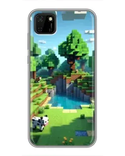 Чохол для Huawei Y5p з картинкою «Minecraft літній день»