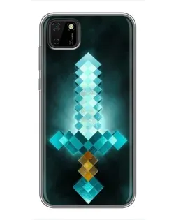 Чохол для Huawei Y5p з картинкою «Алмазний меч неон»