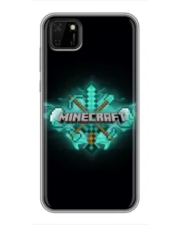 Чохол для Huawei Y5p з картинкою «Minecraft Diamond лого»