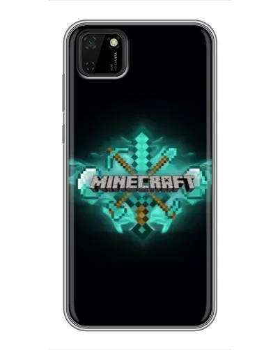 Чехол для Huawei Y5p с картинкой «Minecraft Diamond лого»