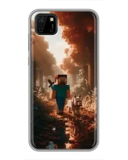 Чохол для Huawei Y5p з картинкою «Стів у лісі»
