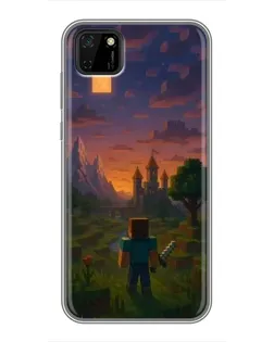 Чохол для Huawei Y5p з картинкою «Стів біля вежі»