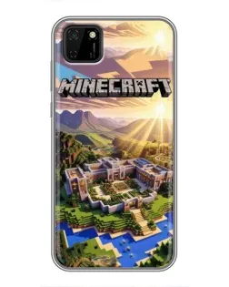 Чохол для Huawei Y5p з картинкою «Minecraft панорама»
