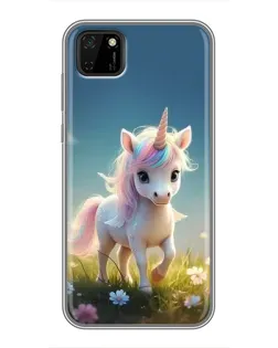 Чехол для Huawei Y5p с картинкой «Единорог на поляне» Чехол для Huawei Y5p с картинкой «Единорог на поляне»