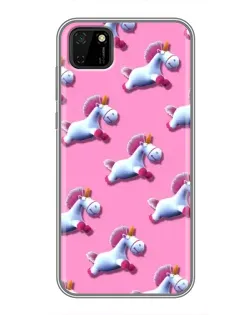 Чехол для Huawei Y5p с картинкой «Единороги на розовом» Чехол для Huawei Y5p с картинкой «Единороги на розовом»