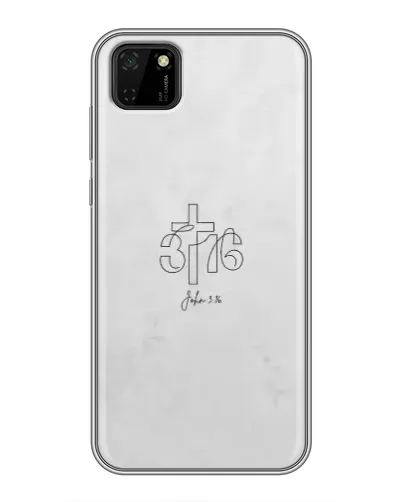 Чехол для Huawei Y5p с картинкой «Иоанна 3:16 Крест»
