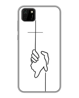 Чохол для Huawei Y5p з картинкою «Рука тримає»