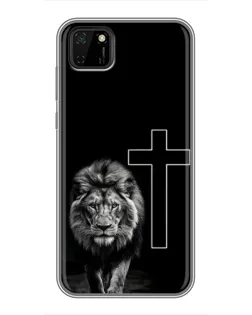 Чохол для Huawei Y5p з картинкою «Лев та Хрест»