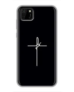 Чехол для Huawei Y5p с картинкой «Тонкий крест»