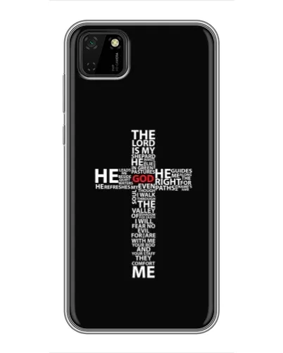 Чехол для Huawei Y5p с картинкой «Текстовый крест» Чехол для Huawei Y5p с картинкой «Текстовый крест»