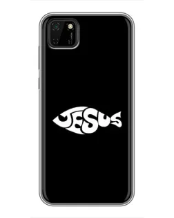 Чехол для Huawei Y5p с картинкой «Рыба Jesus»