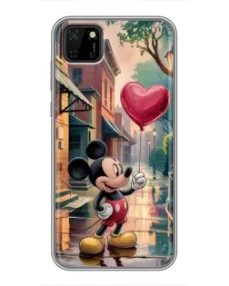 Чехол для Huawei Y5p с картинкой «Микки и шарик-сердце»