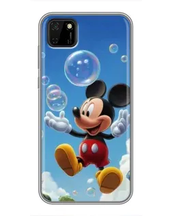 Чехол для Huawei Y5p с картинкой «Mickey и мыльные пузыри»