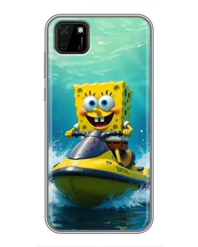 Чохол для Huawei Y5p з картинкою «Спанч Боб на гідроциклі» Чохол для Huawei Y5p з картинкою «Спанч Боб на гідроциклі»