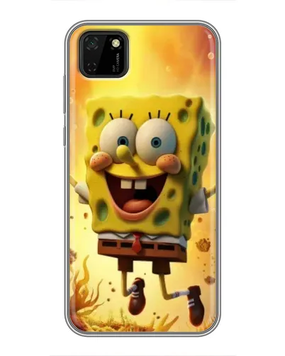 Чохол для Huawei Y5p з картинкою «Губка Боб стрибає» Чохол для Huawei Y5p з картинкою «Губка Боб стрибає»