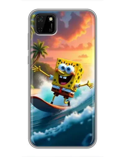 Чохол для Huawei Y5p з картинкою «Губка Боб серфінгіст» Чохол для Huawei Y5p з картинкою «Губка Боб серфінгіст»