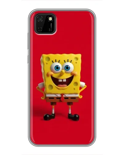 Чохол для Huawei Y5p з картинкою «Спанч Боб на червоному» Чохол для Huawei Y5p з картинкою «Спанч Боб на червоному»