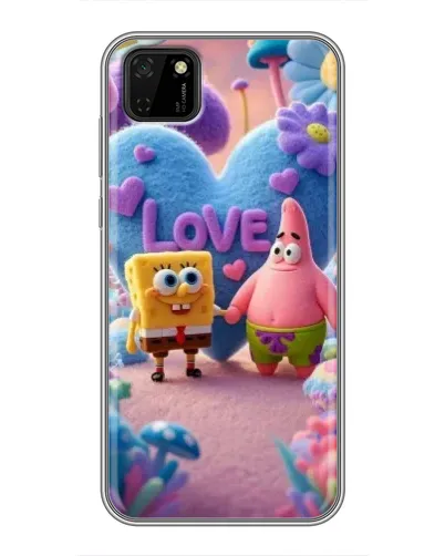 Чохол для Huawei Y5p з картинкою «Губка Боб Патрік» Чохол для Huawei Y5p з картинкою «Губка Боб Патрік»