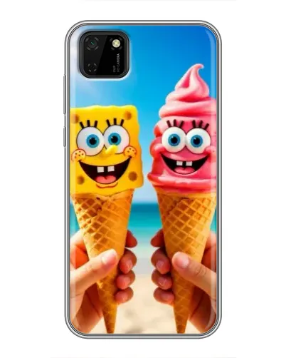 Чохол для Huawei Y5p з картинкою «Спанч Боб морозиво» Чохол для Huawei Y5p з картинкою «Спанч Боб морозиво»