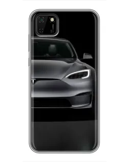Чехол для Huawei Y5p с картинкой «Tesla Model S Look»