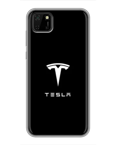 Чехол для Huawei Y5p с картинкой «Tesla White Logo» Чехол для Huawei Y5p с картинкой «Tesla White Logo»