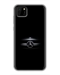 Чехол для Huawei Y5p с картинкой «Mercedes — абстрактные линии»