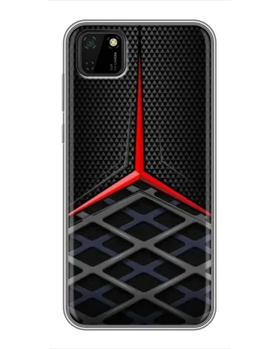 Чехол для Huawei Y5p с картинкой «Mercedes Carbon Grid»