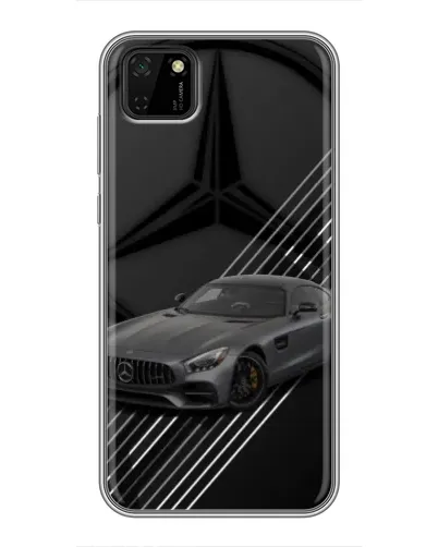 Чехол для Huawei Y5p с картинкой «Mercedes AMG — графика»