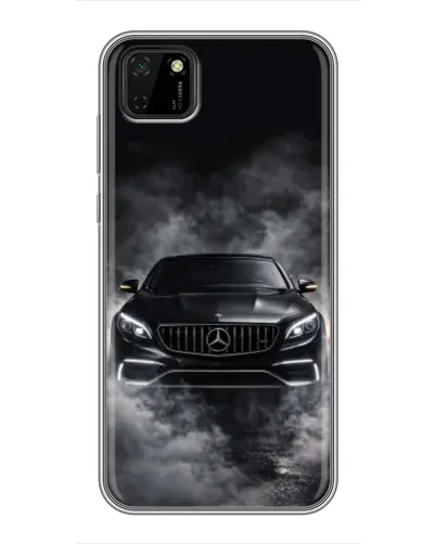 Чехол для Huawei Y5p с картинкой «Mercedes в дыму»