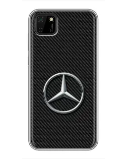 Чехол для Huawei Y5p с картинкой «Карбоновый Mercedes стиль» Чехол для Huawei Y5p с картинкой «Карбоновый Mercedes стиль»