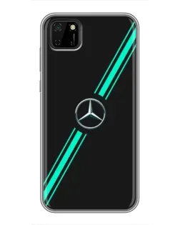 Чехол для Huawei Y5p с картинкой «Спортивные линии Mercedes» Чехол для Huawei Y5p с картинкой «Спортивные линии Mercedes»
