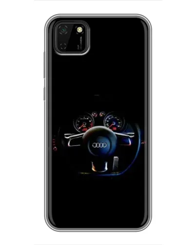 Чехол для Huawei Y5p с картинкой «Салон Audi — руль» Чехол для Huawei Y5p с картинкой «Салон Audi — руль»