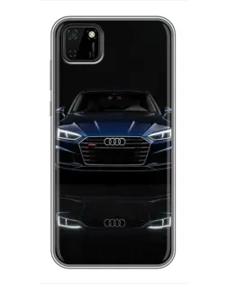 Чехол для Huawei Y5p с картинкой «Audi — ночное отражение»