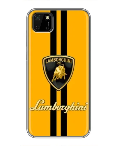 Чехол для Huawei Y5p с картинкой «Lamborghini Stripe желтый»