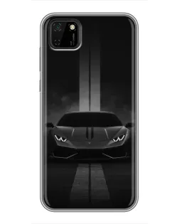 Чехол для Huawei Y5p с картинкой «Lamborghini симметрия дорог»